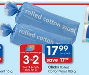 Clicks Rolled Cotton Wool-100gm
