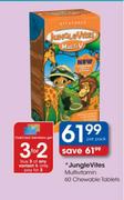 JungleVites Multivitamin chewable tablets-60 tablets per pack