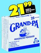 Grand-Pa Headache Powders-25's Per Pack