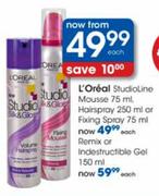 L'Oreal Studioline Remix Or Indestructible Gel-150ml Each