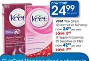 Veet Wax Strips 12 Normal Or Sensitive
