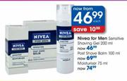 Nivea For Men Sensitive Shaving Gel-200ml Each