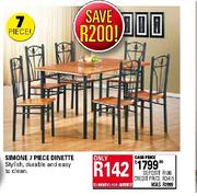 Simone 7 Piece Dinette