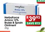 HerbaForce Arnica 12% Bruise & Sprain Ointment-25g