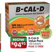 B-Cal-D Value Pack Tablets-100 + 30 Free