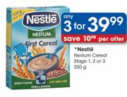 Nestle Nestum Cereal Stage 1,2 or 3-3 x 250g