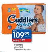 Cuddlers Value Pack Disposable Nappies-per pack