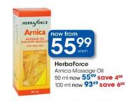 HerbaForca Arnica Massage Oil-100ml each