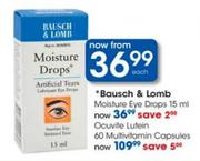 Bausch & Lomb Moisture Eye Drops-15ml each