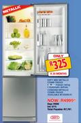 Defy Metallic Combi Fridge-380Ltr