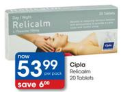 Cipla Relicalm Tablets-20's Per Pack