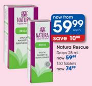 Natura Rescue Drops-25ml Each