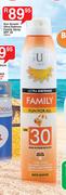 Sun Screen Ultra Defence Family Spray SPF 30-200ml