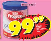 S-26 Progress Stage 3 Milk Formula-900g