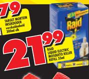Raid Liquid Electric Mosquito Killer Refill-33ml
