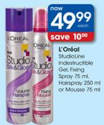 L'Oreal StudioLine Industructible Hair Spray-250ml Each