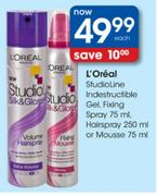 L'Oreal StudioLine Industructible Mousse-75ml Each
