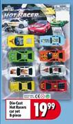 Die-Cast Hot Racers Car Set-8-Piece