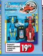 Formula 1 Battery-Operated Racing Cars-2-Piece