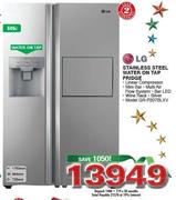 LG STAINLESS STEEL WATER ON TAP FRIDGE (ModelGR-P207BLXV)