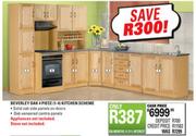 Beverley Oak 4 Piece Kitchen Scheme (1-4)