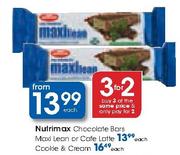 Nutrimax Chocolate Bars Maxi Lean Or Cafe Latte Each