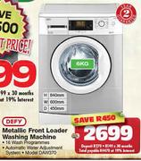 Defy Metallic Front Loader Washing Machine-6kg