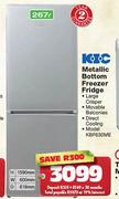 KIC Metallic Bottom Freezer Fridge-267ltr
