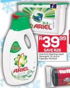 Ariel Auto Washing Liquid Detergent 1.5Ltr Or Capsules 14's-Each