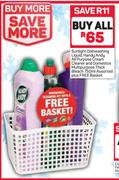 Sunlight Dishwashing Liquid + Basket Combo-For All