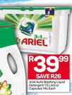 Ariel Auto Washing Liquid Detergent-1.5Litre Or Capsules 14s Each