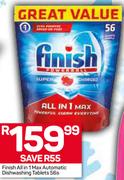 Finish All In 1 MaxAutomatic Dishwashing Tablets-56s