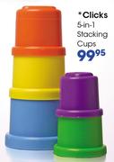 Clicks 5-in-1 Stacking Cube-Each