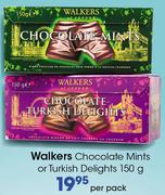 Walkers Chocolate Mints Or Turkish Delights-150g Each