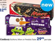 Cadbury Buttons, Mars Or Freddo Tube-Per Tube