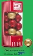 Clicks 20-Piece Hollow Chocolate Balls-Each