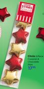 Clicks 6 Piece Caramel & Chocolate Stars