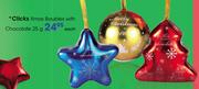 Clicks Xmas Baubles With Chocolate-25G Each