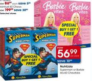 Nutilida Superman Or Barbie 60+60 Cheatabs Per Pack