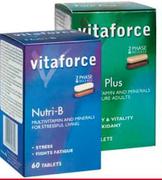 Vitaforce Nutri-B,Ladyvite,Mensvite,Forti Plus Or 21 Plus 60 Tablets Per Pack