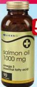  Clicks Gold Salmon Oil 1000mg 90 Softgels Per Pack 
