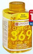 Unique Formulation Omega 3-6-9 Bulk Saving 120 Softgel Capsules Per Pack