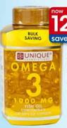 Unique Formulation Omega 3 Bulk Saving 120 Softgel Capsules