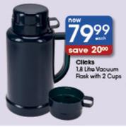 clicks vacuum flask