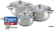 Clicks 6-Piece Stainless Steel-Per Set