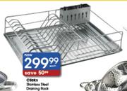 Clicks Stainless Steel Draining Rack-Each