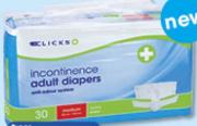 Incontinence Adult Diapers Super Large Per Pack
