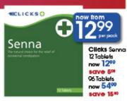Clicks Senna 12 Tablets Per Pack
