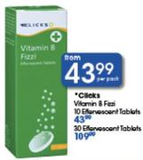 Clicks Vitamin B Fizzi 10 Effervescent Tablets Per Pack