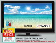 Sansui 42"(107cm) 3D HD Plasma TV